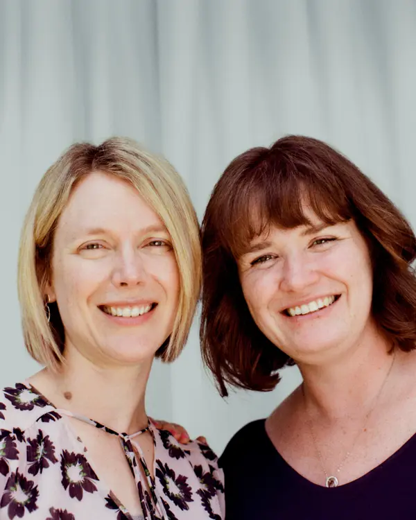 A photo of Sarah Bohndiek and Gemma Bale