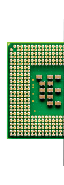 Graphic of half a computer chip